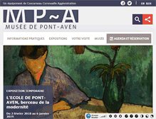 Tablet Screenshot of museepontaven.fr